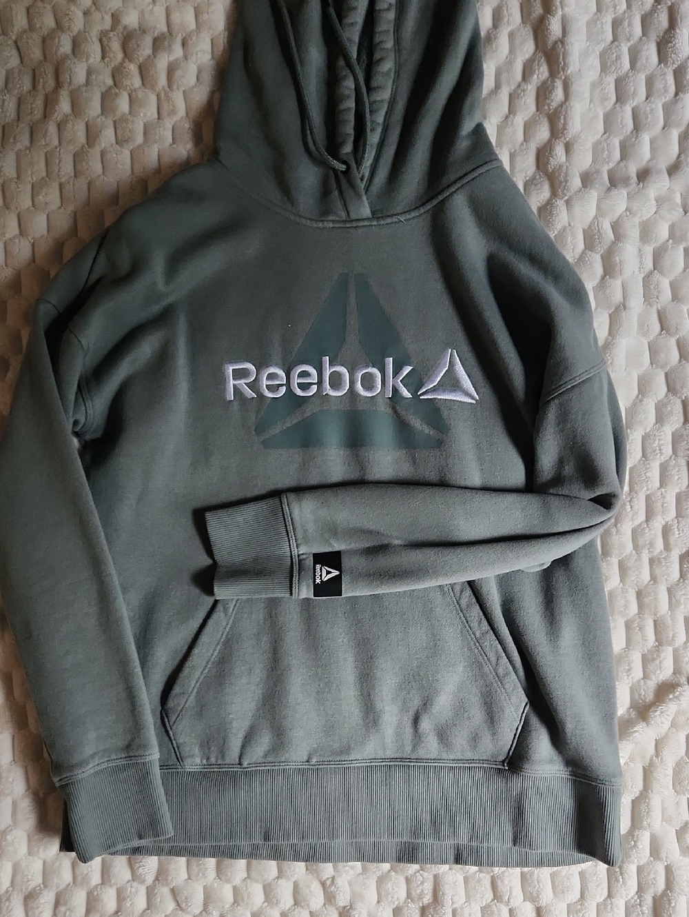 Reebok Olive Green Pullover Hoodie